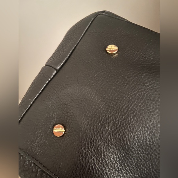 TORY BURCH black leather top handle handbag - Picture 6 of 8
